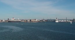 Sailing into the Helsinki harbor on Tallink Ferry