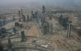 View from the 124th floor of Burj Khalifa
