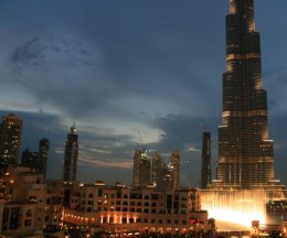 The Dubai Fountain and Burj Khalifa
