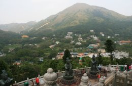 View of Lantau Island from Tian Tan Buddha