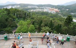 View of Lantau Island from Tian Tan Buddha