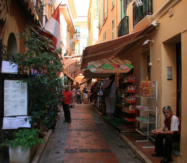 Narrow streets of Monte Carlo, Monaco