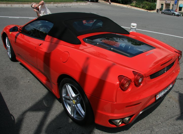 Ferrari parked outside Grand Casino