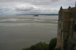 Looking out to the sea from Mont Saint-Michel