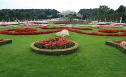 The Gardens of Sch�nbrunn Palace in Vienna Austria