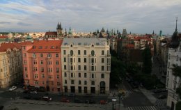View from Intercontinental Hotel in Prague, Czech Republic
