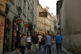 The streets of Prague