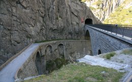 Devil's Bridge in the Swiss Alps