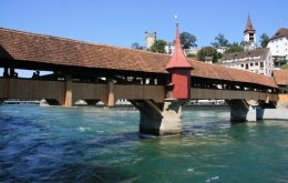 Mill Bridge in Lucerne's Old Town
