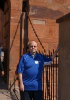 Me at the Agra Fort entrance