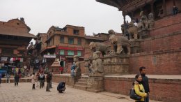 Taumadhi Square in Bhaktapur, Nepal