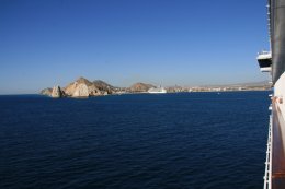 View of Land's End and the harbor of Cabo San Lucas, Mexico