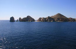 View of Land's End and the harbor of Cabo San Lucas, Mexico