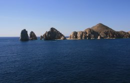 The distinctive rock formation El Arco at the extreme southern end of Mexico's Baja California Peninsula