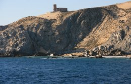 Old lighthouse on the Pacific Coast of Cabo San Lucas, Mexico