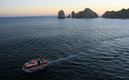 Land's End in Cabo San Lucas, Mexico at sunset