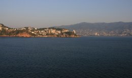 Sailing into Acapulco, Mexico