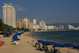 High-Rise hotel area of Acapulco, Mexico