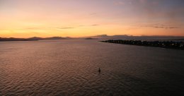 Puntarenas, Costa Rica harbor at sunset