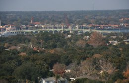 Bridge of Lions as seen from the top of the St. Augustine Lighthouse