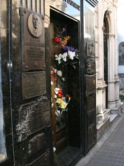 Grave of Eva Perón in Recoleta Cemetery