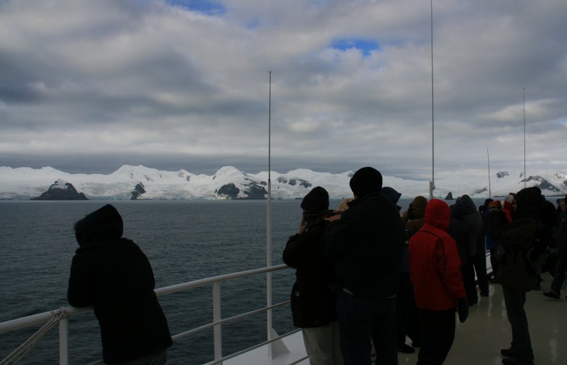 Approaching Antarctica's Elephant Island on the Star Princess