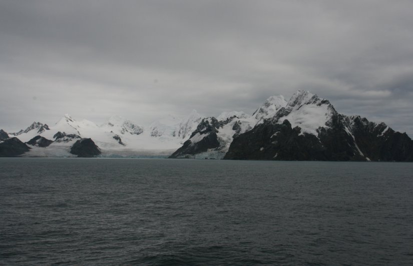 Rounding Elephant Island and approaching Endurance Glacier