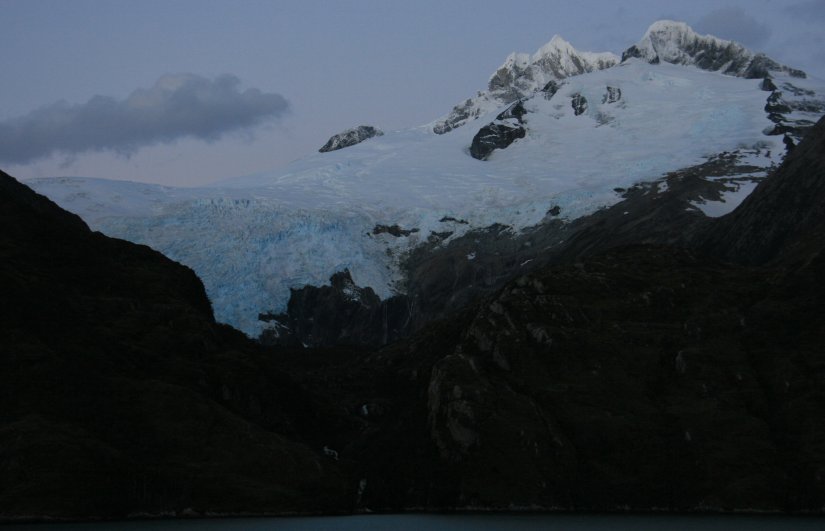 Glaciers along the Beagle Channel in southern Chile