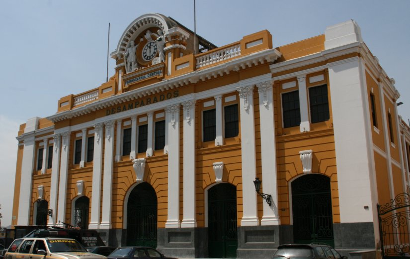 The Desamparados railway station in Lima, Peru