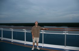 Me on the Diamond Princess in Phu My, Vietnam