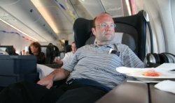Me in seat 1A over Great Southern Ocean