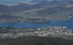 From summit of Mt. Wellington