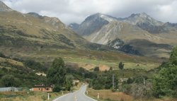 scenic Glenorchy highway