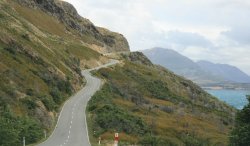 scenic Glenorchy highway