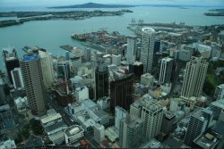 Downtown Auckland from Sky Tower