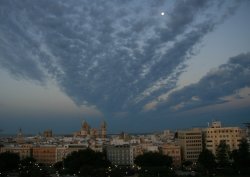 Port of Cadiz, Spain just before dawn