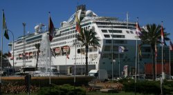 Sea Princess docked in Cadiz, Spain
