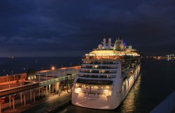 Brilliance of the Seas docked in Barcelona