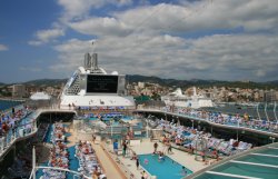 Sailing away from Mallorca
