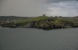 Sailing away from Lerwick, Scotland