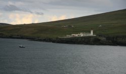 Sailing away from the Shetland Islands