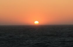 Sunset in Labrador Sea