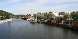 Porvoo River in Porvoo, Finland