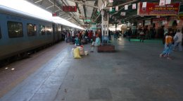 Jhansi, India train station