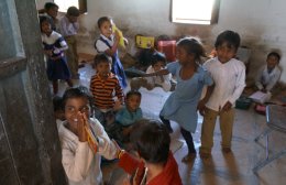 Elementary school in Khajuraho, India