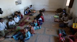 Elementary school in Khajuraho, India
