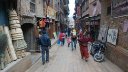 The streets of Bhaktapur, Nepal