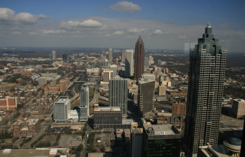 Downtown Atlanta, Georgia from Westin Peachtree Hotel