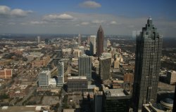 Downtown Atlanta, Georgia from Westin Peachtree Hotel