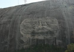 Confederate carving